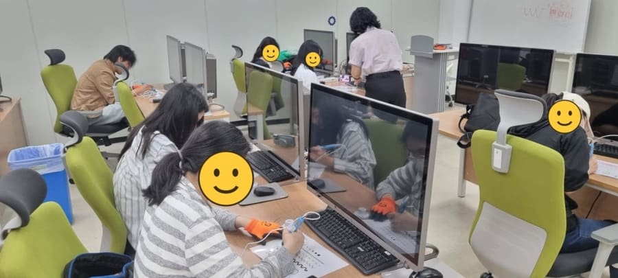 찾아가는 진로체험 특수학교 사례, 3D펜과 로봇 코딩 (이천 다원학교)