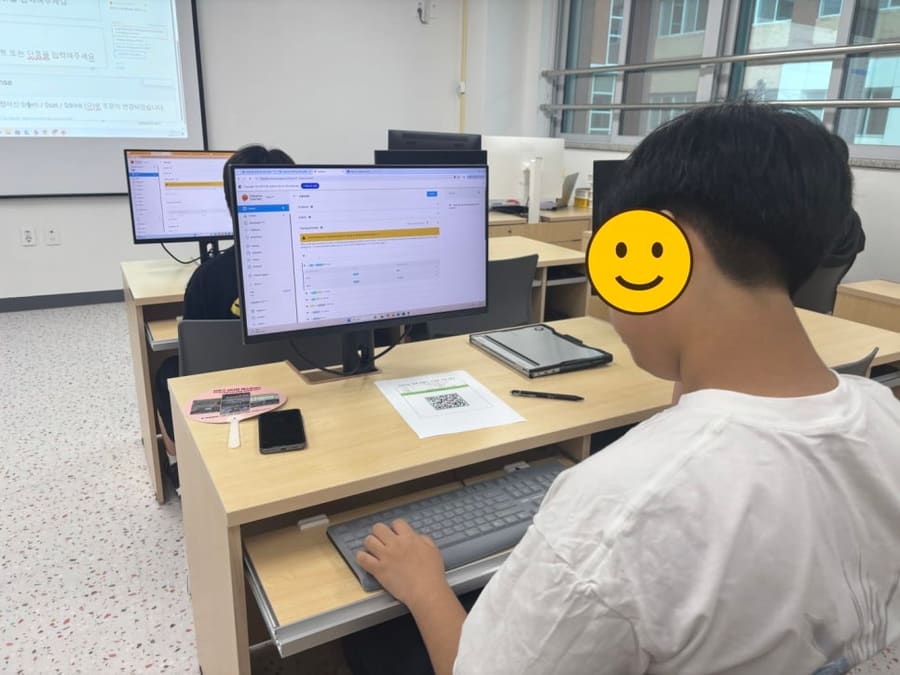 고등학교 AI 챗봇 만들기 수업, 주문받는 챗봇을 웹앱까지 (인천 호연고)