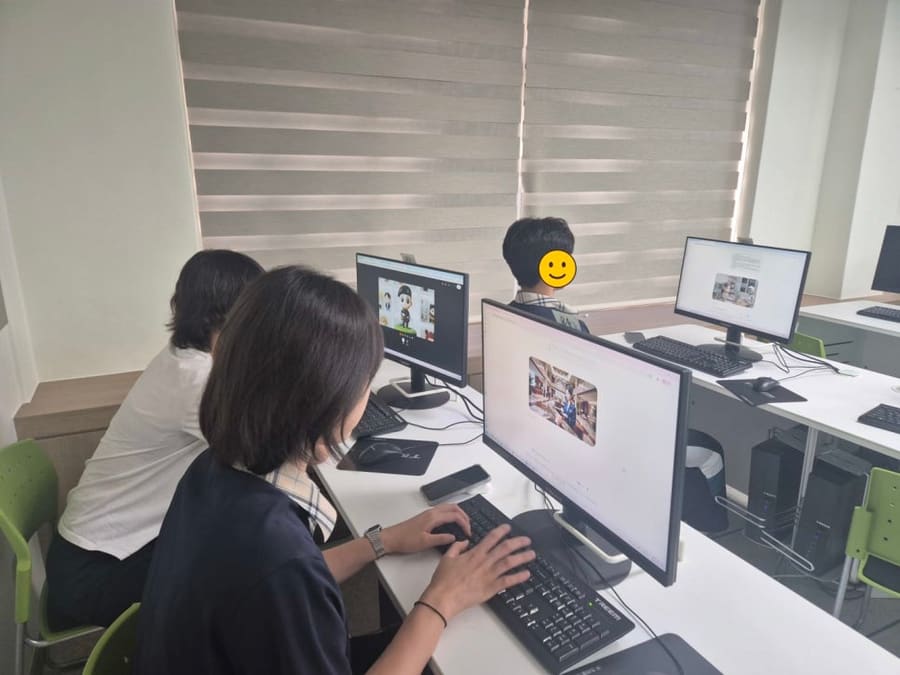 고등학생 직업체험 숏폼 크리에이터, 나를 닮은 3D 캐릭터 만들기 (성남 분당경영고)