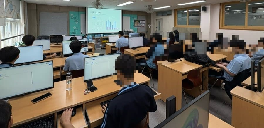 중학교 데이터 수업, 엔트리로 공공데이터 분석하기 (발산중)