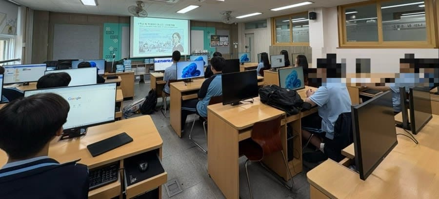 중학교 데이터 수업, 엔트리로 공공데이터 분석하기 (발산중)