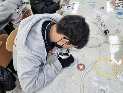 3D펜으로 LED 인테리어 소품 만들기 교육사진 2